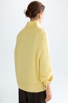 Funnel neck mohair oversize sweater