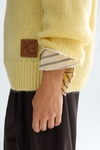 Funnel neck mohair oversize sweater