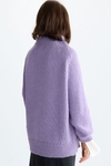 Funnel neck mohair oversize sweater