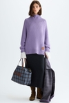 Funnel neck mohair oversize sweater
