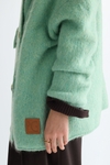 Chaquetón oversize mohair pelo largo
