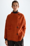 Chaquetón oversize mohair pelo largo