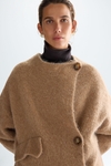 Long-haired mohair oversize coat