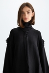 Fringed wool oversize sweater