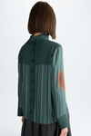 Pincelada Ocho print combined straight-fit blouse