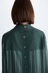 Pincelada Ocho print combined straight-fit blouse