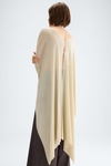 Semi-sheer Lurex multi-position cape