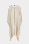 Semi-sheer Lurex multi-position cape