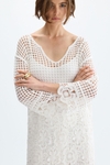 Cotton macrame long dress