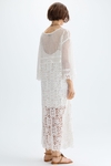 Cotton macrame long dress