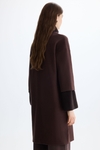 Double-faced straight-fit short dress