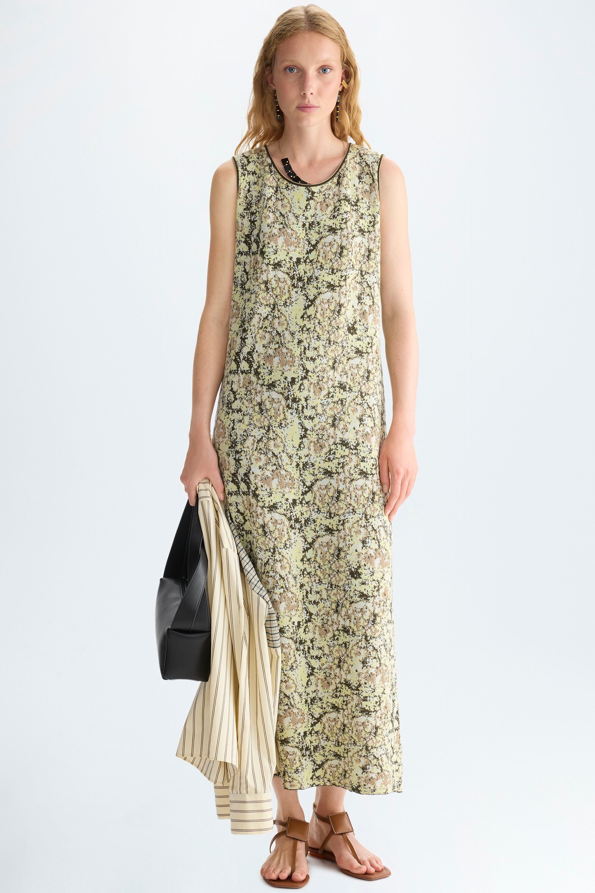 Vestido entallado jacquard