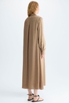 Gutenberg jacquard A-line shirt dress