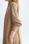 Gutenberg jacquard A-line shirt dress