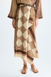 Vestido midi twill estampado Gambito Gutenberg