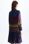 Milrayas print twill A-line dress