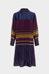 Milrayas print twill A-line dress