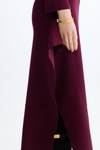 Stretch knit midi dress
