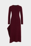 Stretch knit midi dress