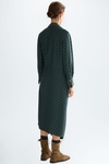Ocho jacquard wrap dress