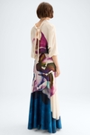 Print twill mermaid dress
