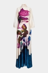 Print twill mermaid dress