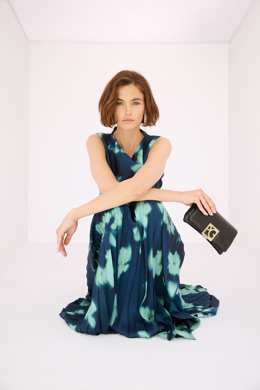 VESTIDO LARGO EVASÉ TWILL ESTAMPADO