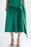 Cloqué straight-fit midi dress