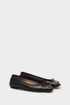 Leather ballet flats