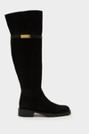La Gran Manzana suede flat over-the-knee boots