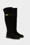 La Gran Manzana suede flat over-the-knee boots