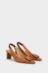 Domino suede 65 slingback pumps