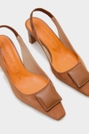 Domino suede 65 slingback pumps
