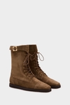 Samburu suede flat ankle boots