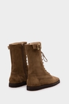 Samburu suede flat ankle boots