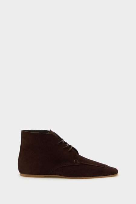 SUEDE FLAT ANKLE BOOTS
