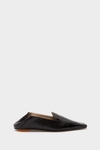 Leather folding-heel flats