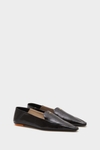 Leather folding-heel flats