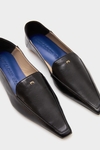 Leather folding-heel flats