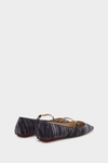 Velvet Mary Jane ballet flats