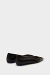 Cubo leather point-toe flats