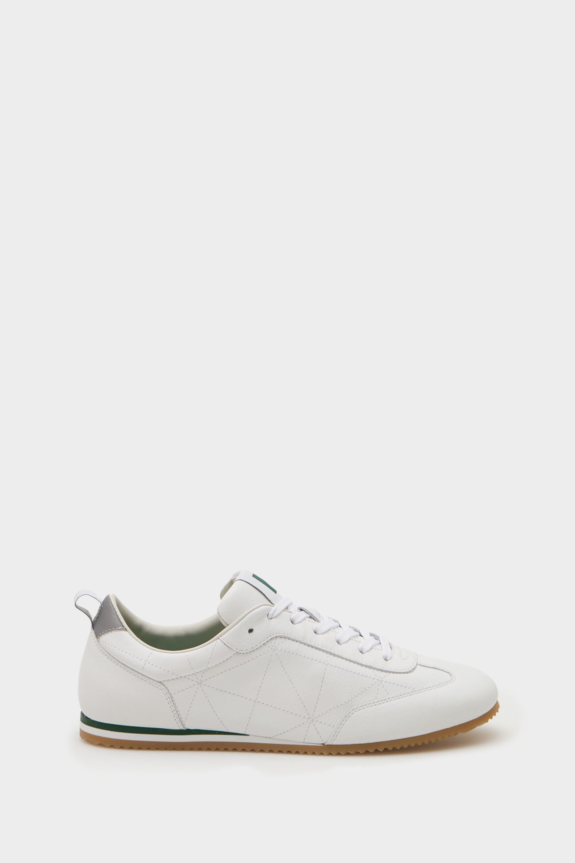Origami leather sneakers white - Purificacion Garcia Sweden