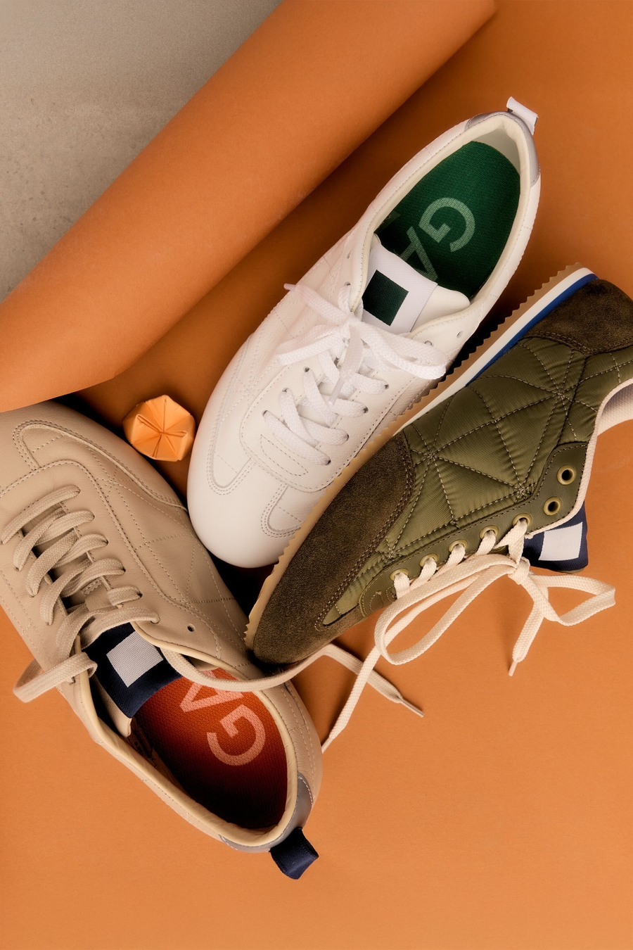 ORIGAMI LEATHER SNEAKERS