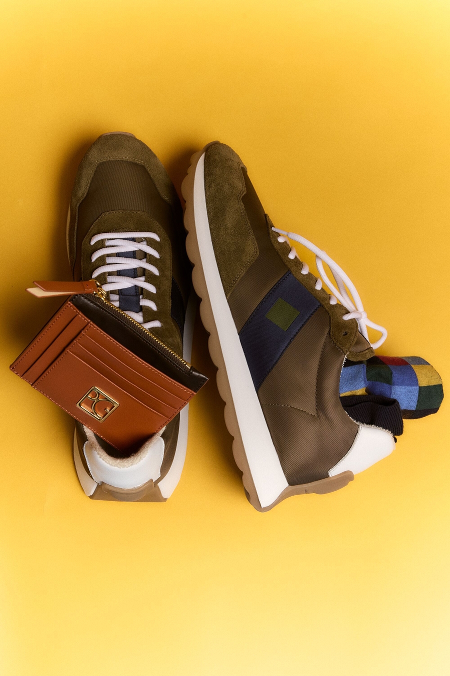 CHOCO PG CANVAS SUEDE SNEAKERS