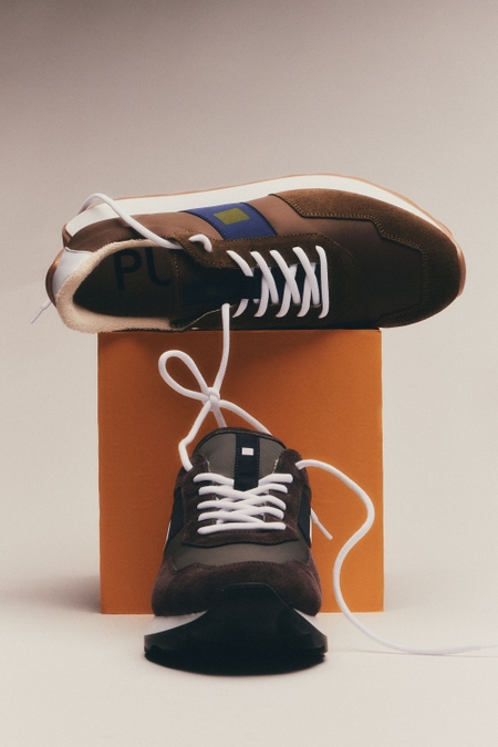 CHOCO PG CANVAS SUEDE SNEAKERS