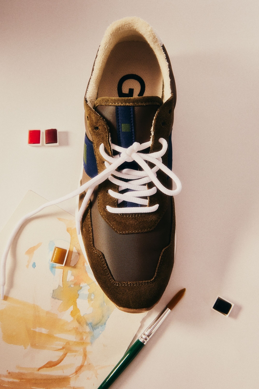 CHOCO PG CANVAS SUEDE SNEAKERS