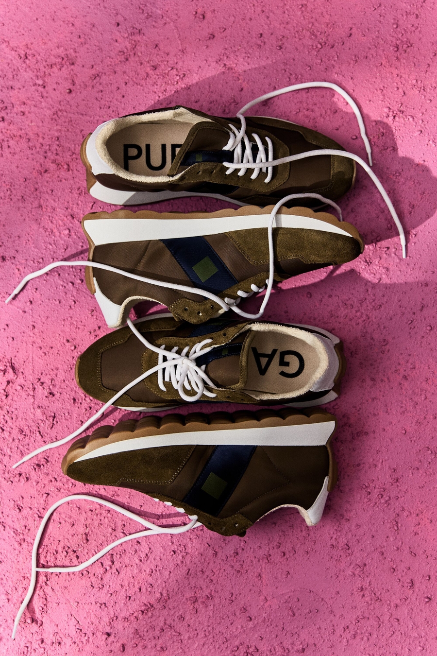 CHOCO PG CANVAS SUEDE SNEAKERS