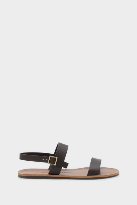 LEATHER FLAT SANDALS