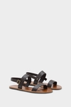 Leather flat sandals