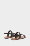 Leather flat sandals